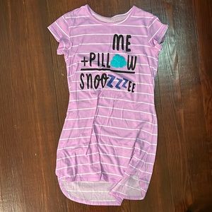 Cozy purple girls nightgown